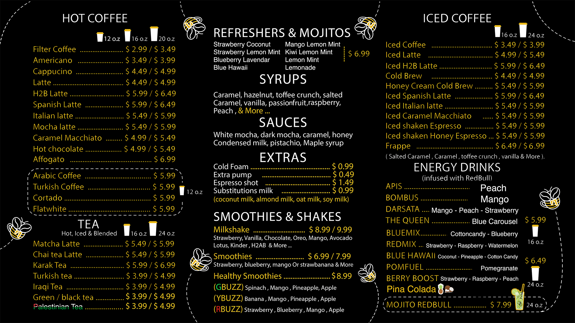 Menu — HONEY2ABEE
